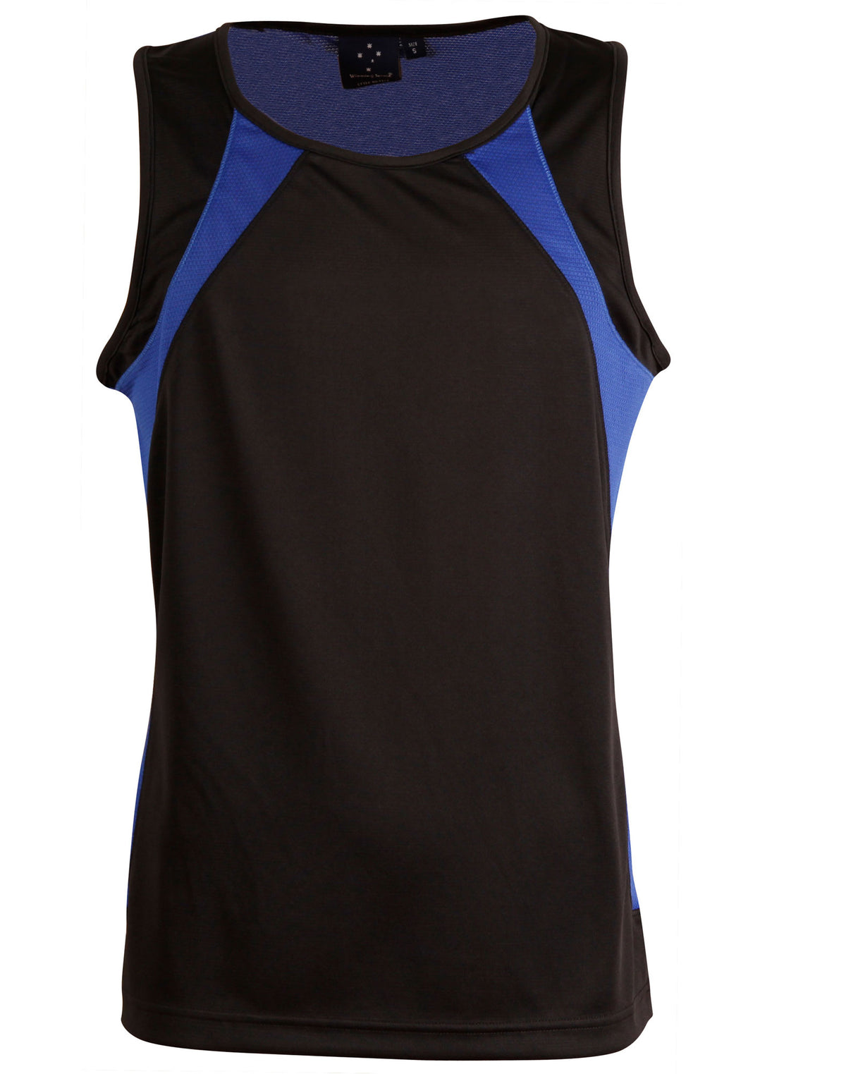 Sprint Singlet Men's - Black/Royal - Front