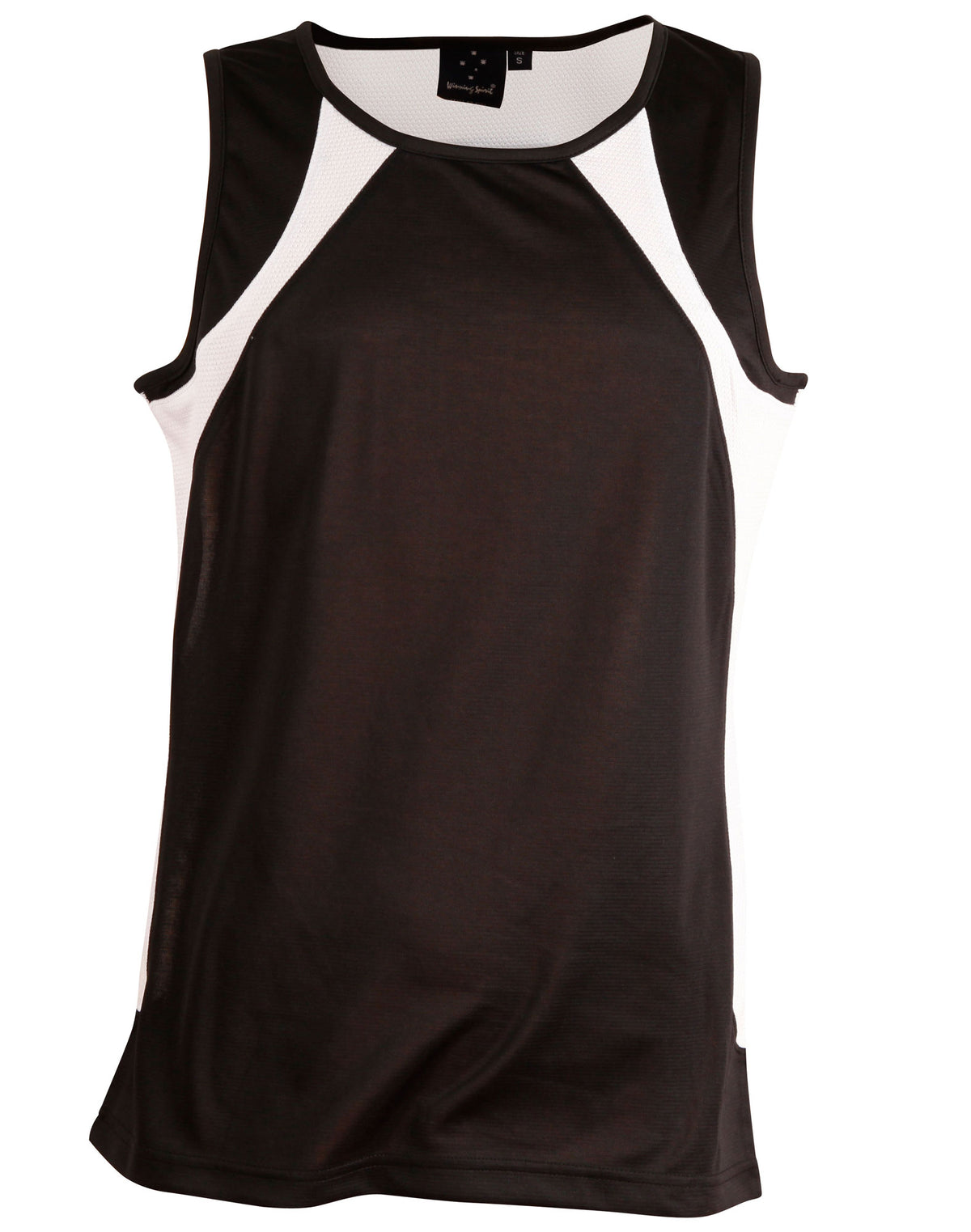 Sprint Singlet Men's - Black/White - Front