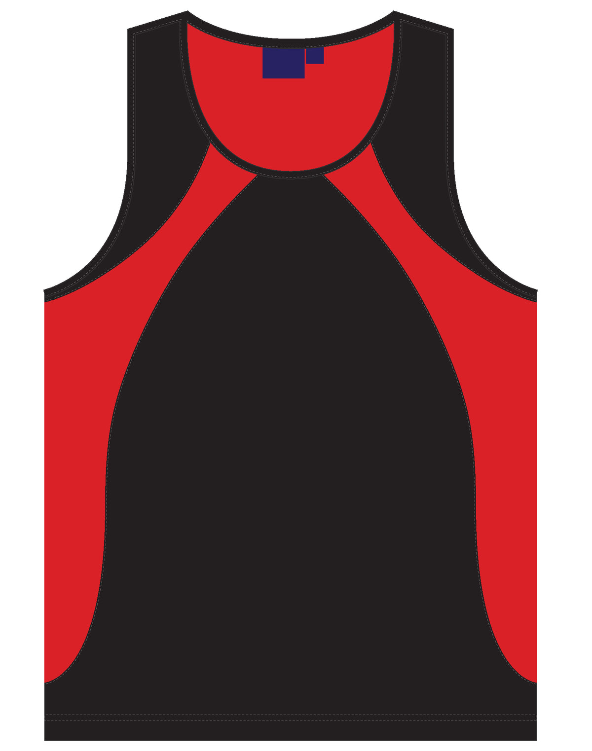 Sprint Singlet Men's - Black/Red - Front