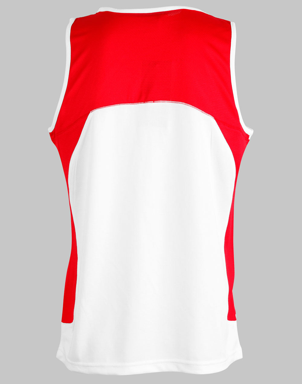 Sprint Singlet Men's - White/Red - Back