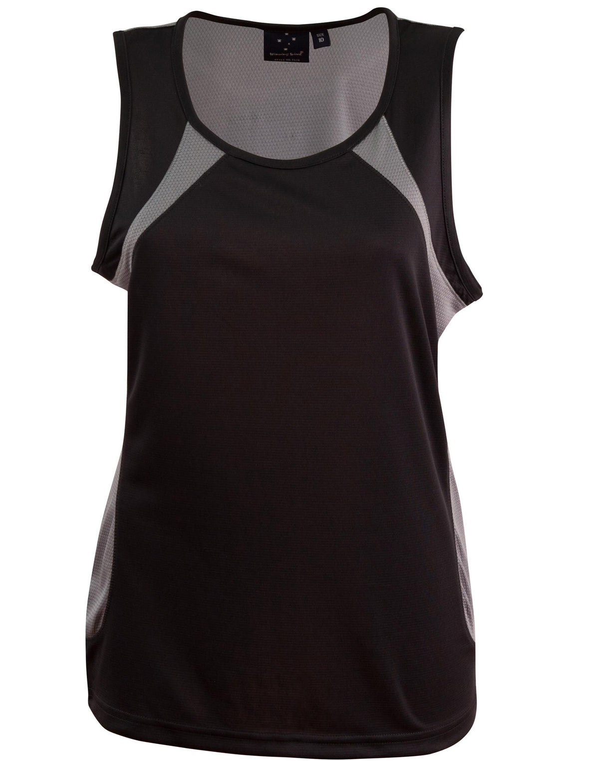 Sprint Singlet Ladies' - Black/Ash - Front