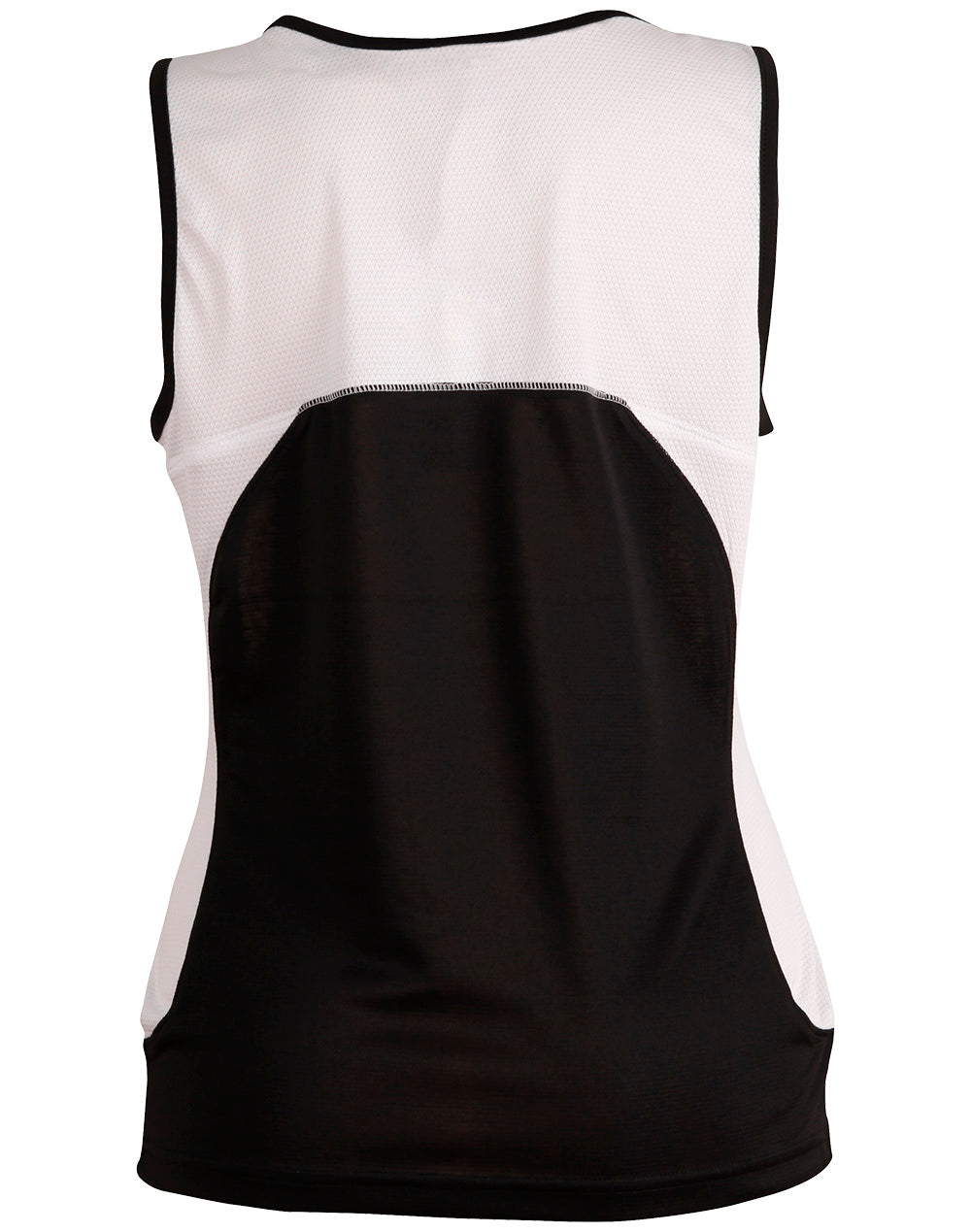 Sprint Singlet Ladies' - Black/White - Back