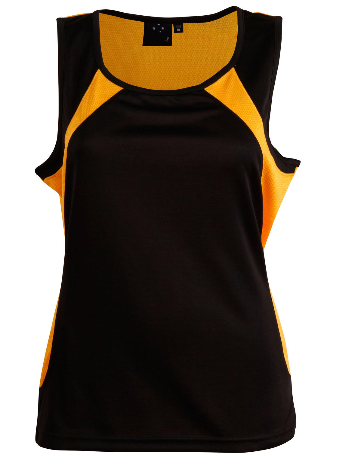 Sprint Singlet Ladies' - Navy/Gold - Front