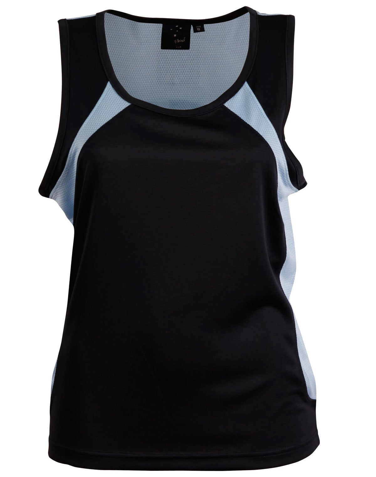 Sprint Singlet Ladies' - Navy/Skyblue - Front
