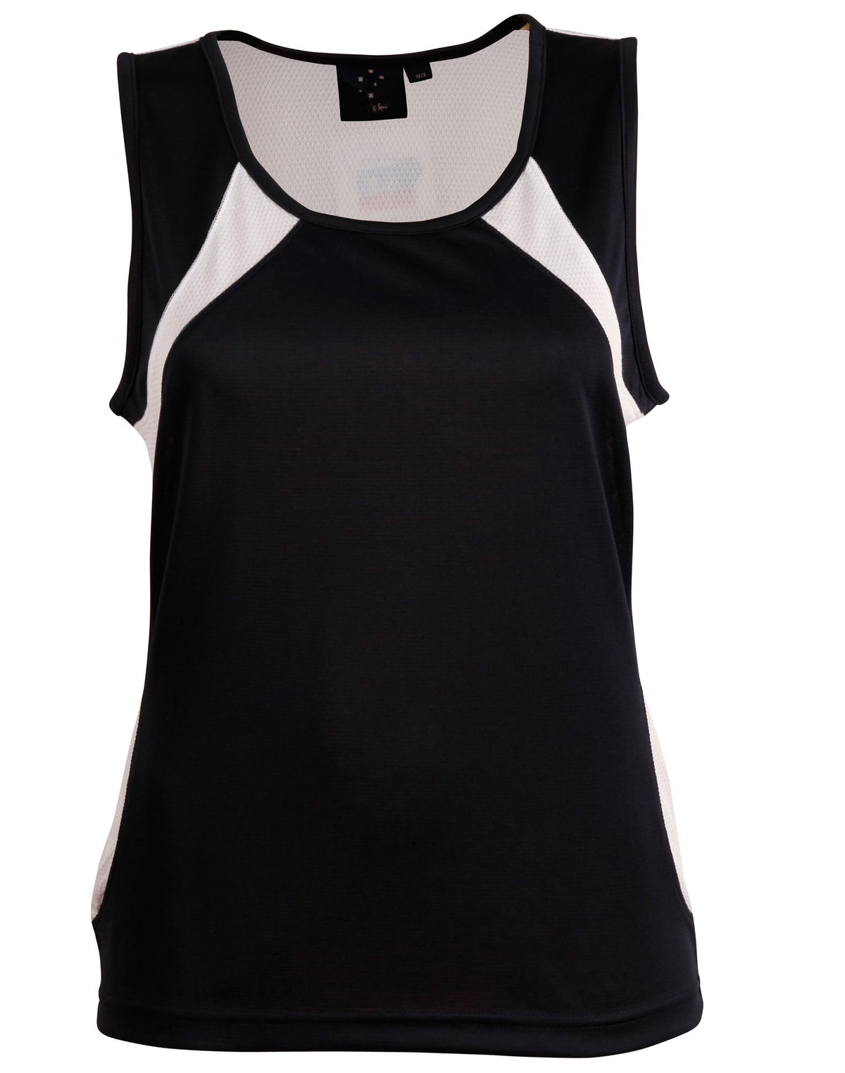 Sprint Singlet Ladies' - Navy/White - Front