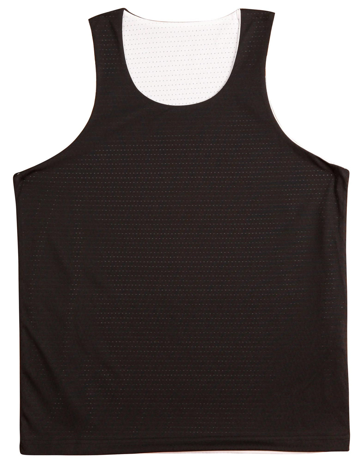 Airpass Singlet Kids - Black/White - Front