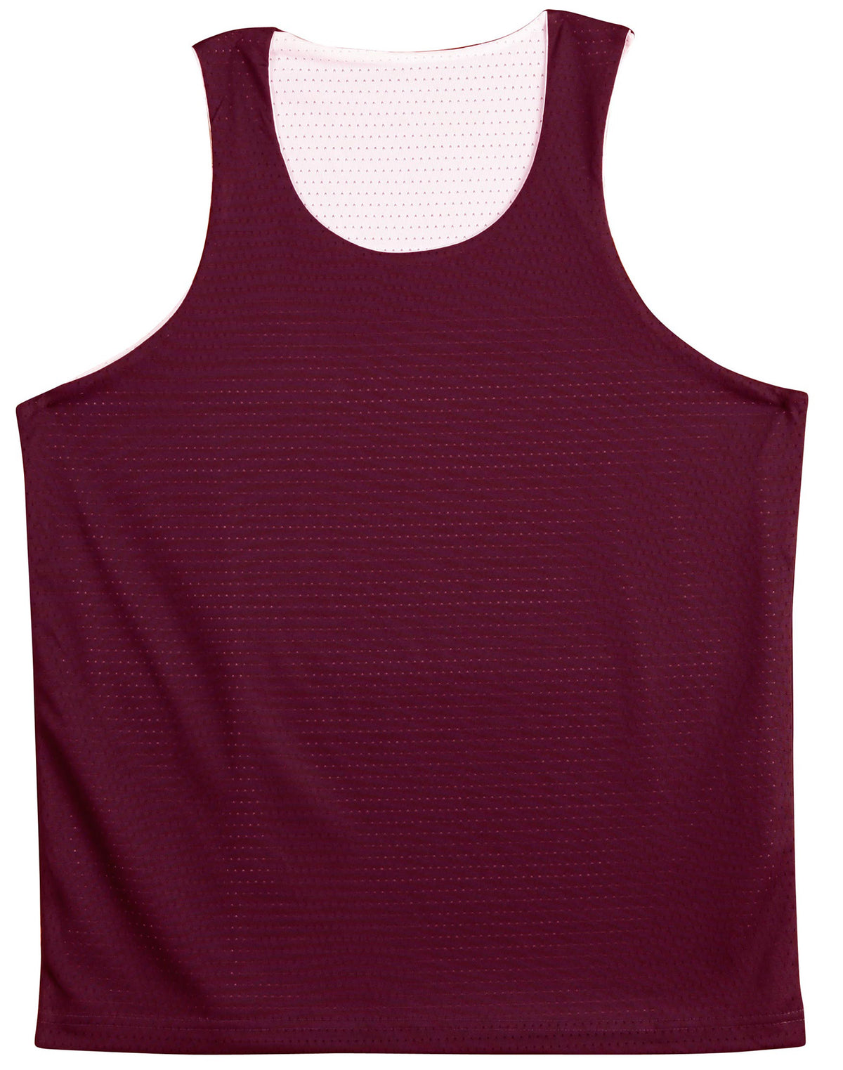 Airpass Singlet Kids - Maroon/White - Front