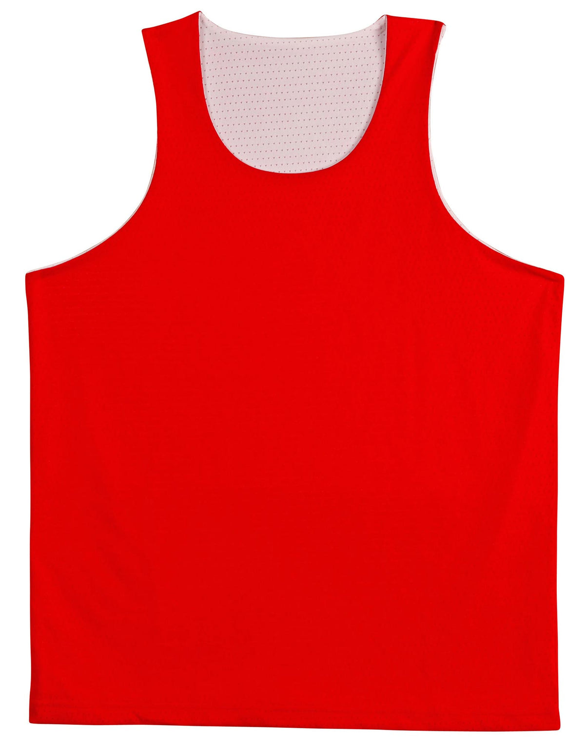 Airpass Singlet Kids - Red/White - Front