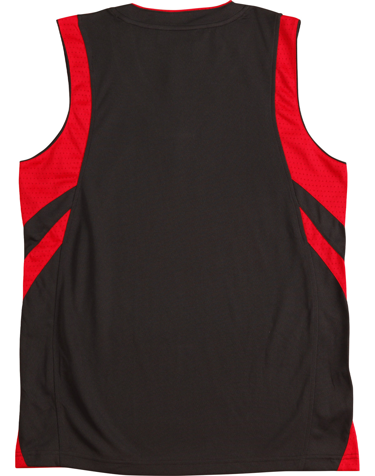 Slamdunk Singlet Adult - Black/Red - Back