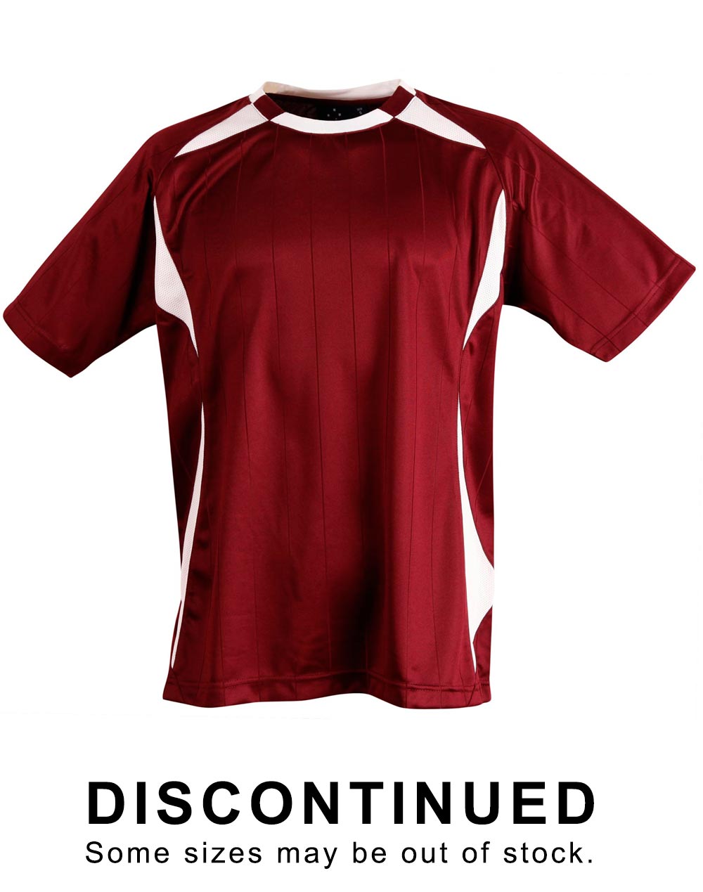 Shoot Soccer Tee Kids - Maroon/White - Front