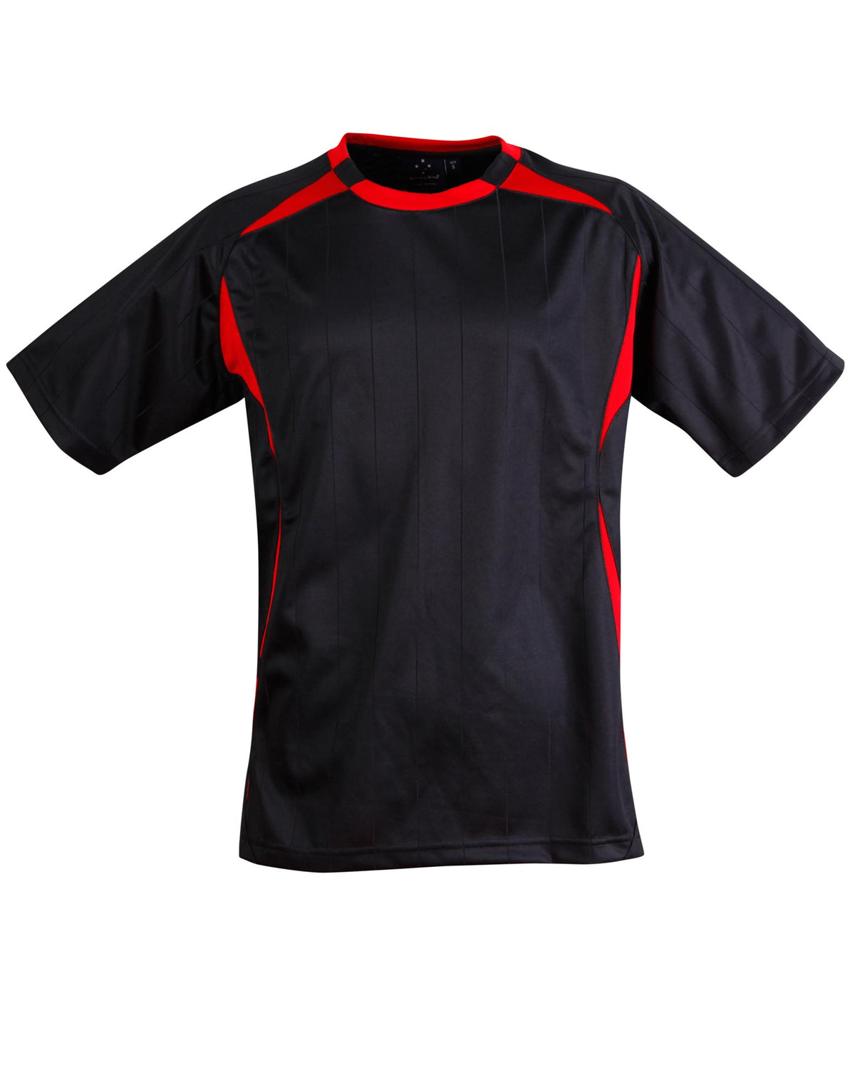 Shoot Soccer Tee Kids - Navy/Red - Front