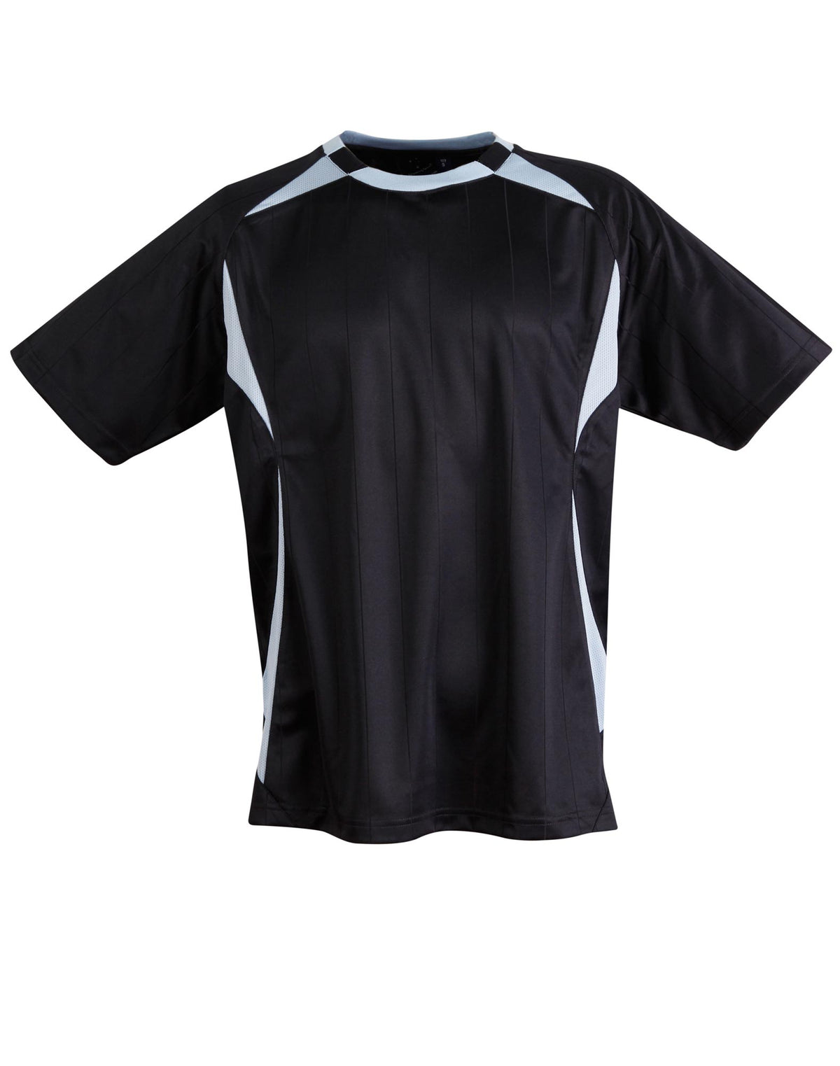 Shoot Soccer Tee Kids - Navy/Skyblue - Front