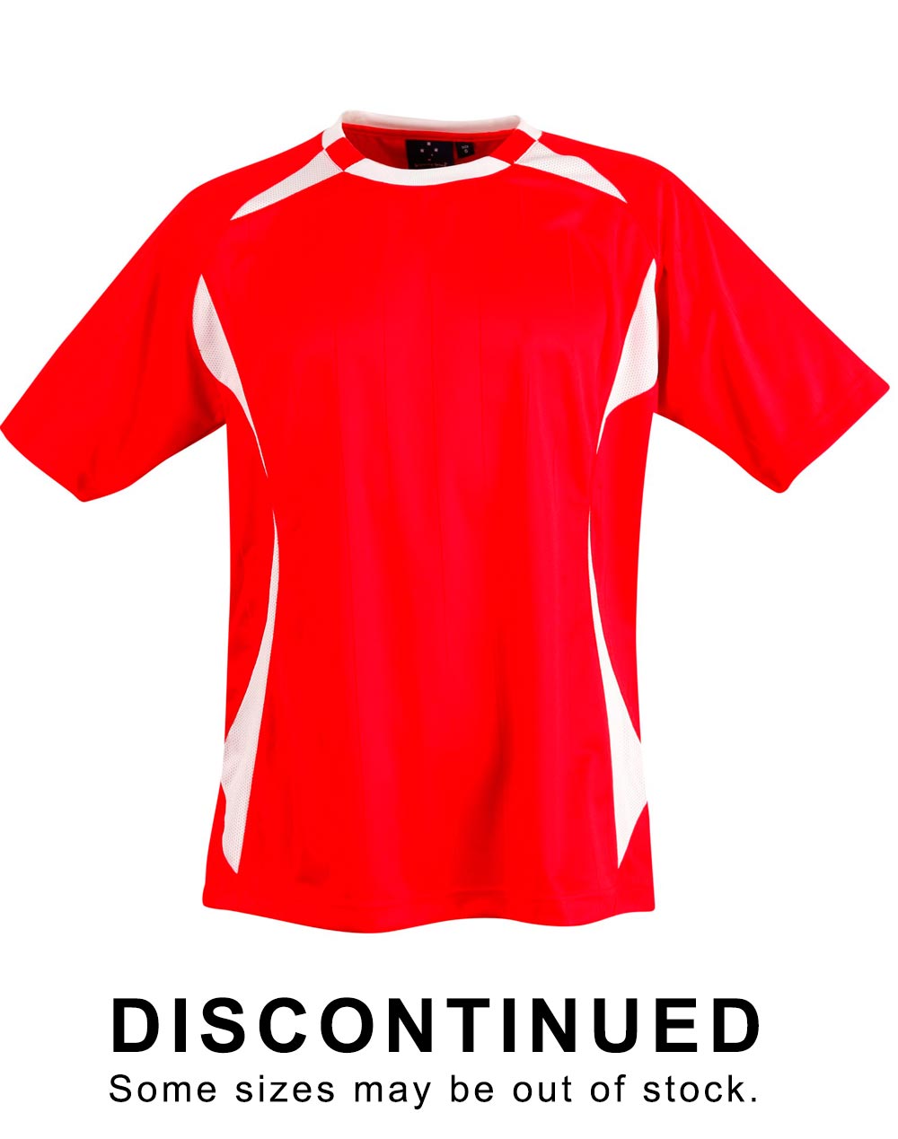 Shoot Soccer Tee Kids - Red/White - Front
