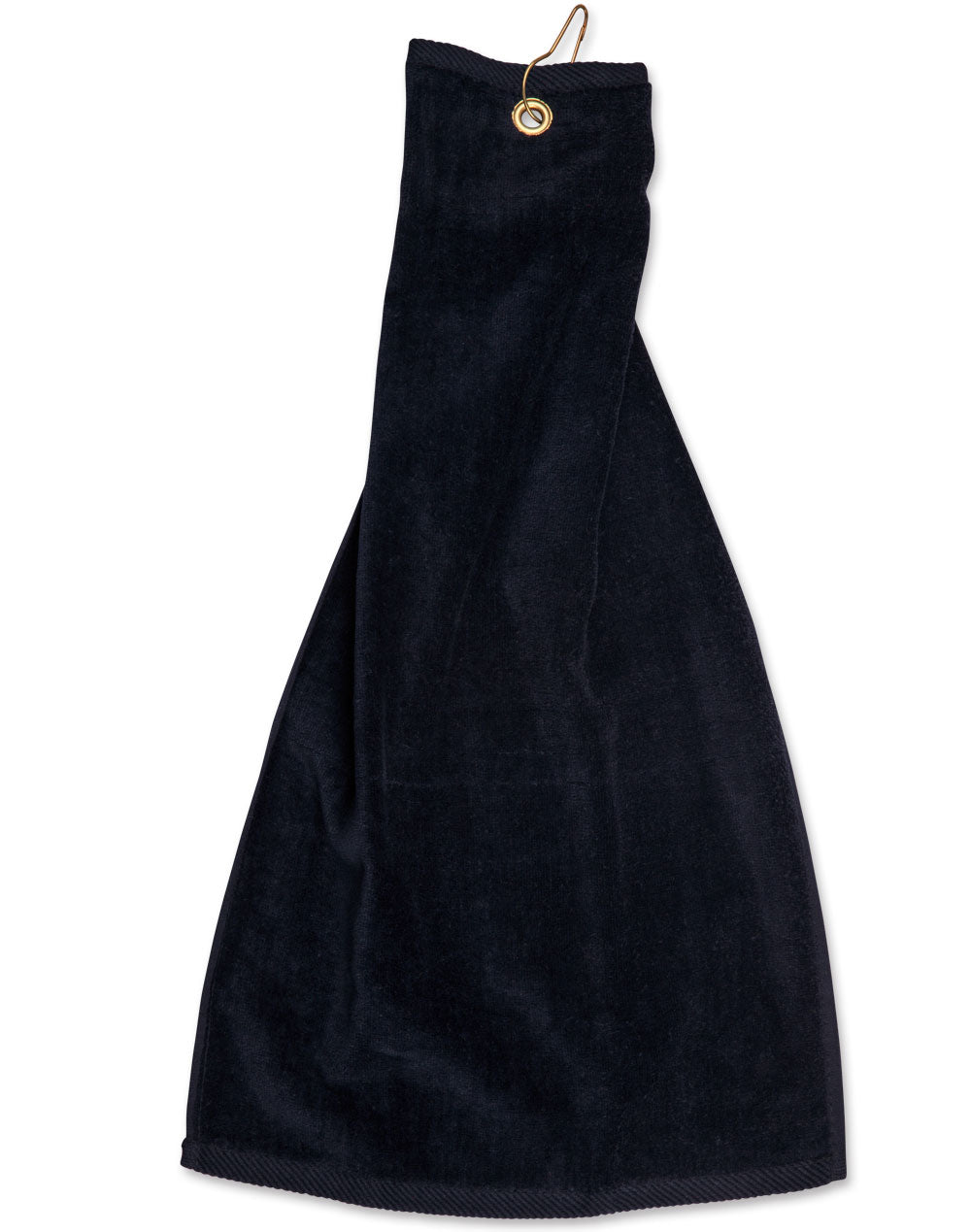Golf Towel With Ring & Hook - Navy - Front