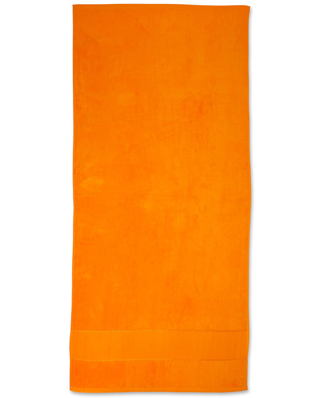 Terry Velour Beach Towel - Orange - Front