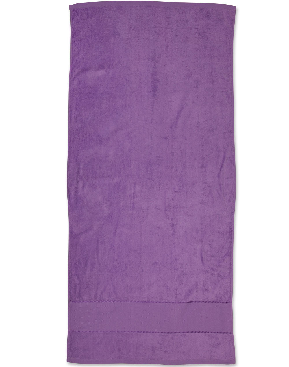Terry Velour Beach Towel - Purple - Front