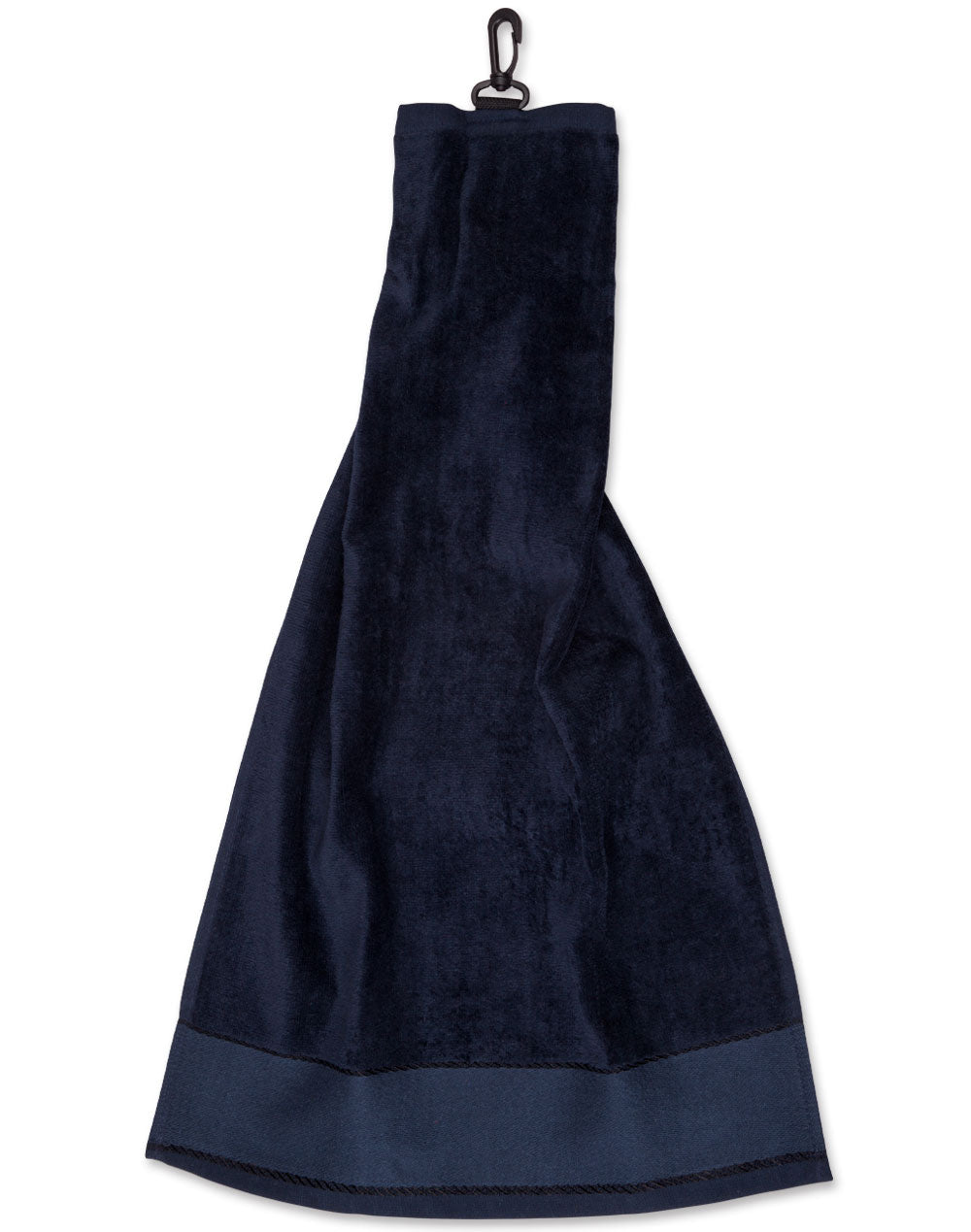 Golf Towel With Hook - Navy - Front