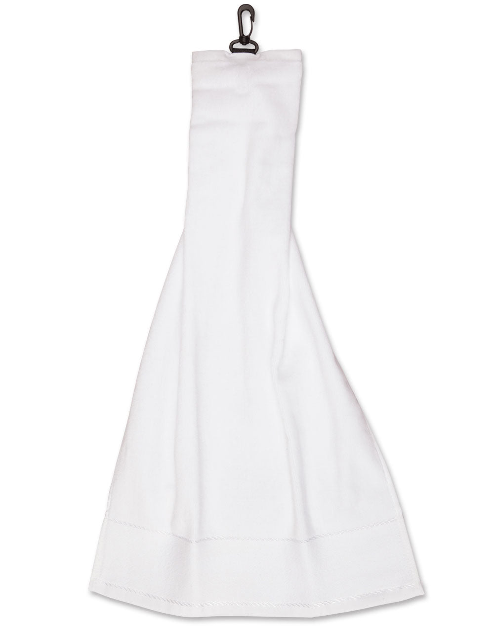 Golf Towel With Hook - White - Front
