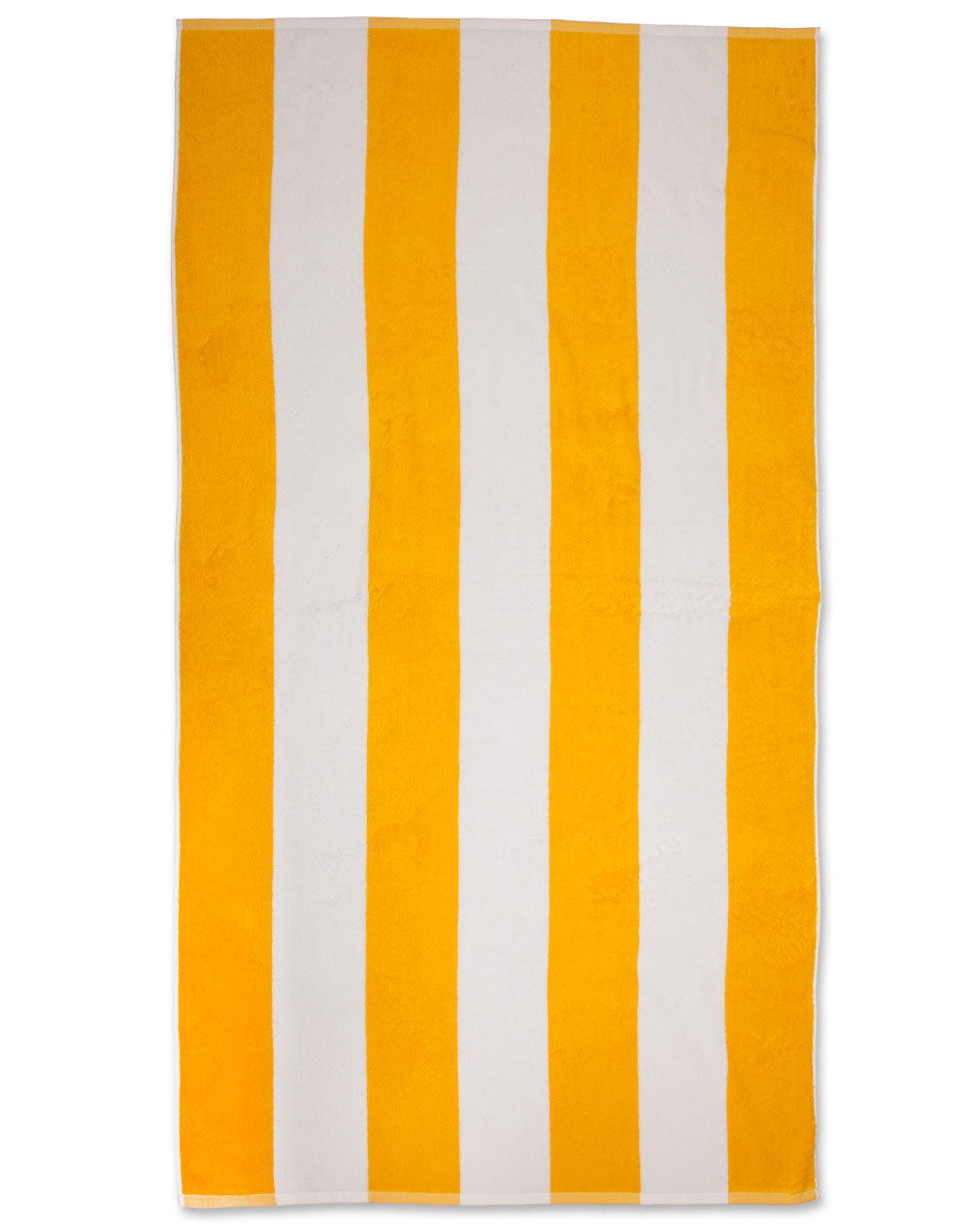 Striped Beach Towel - Gold/White - View