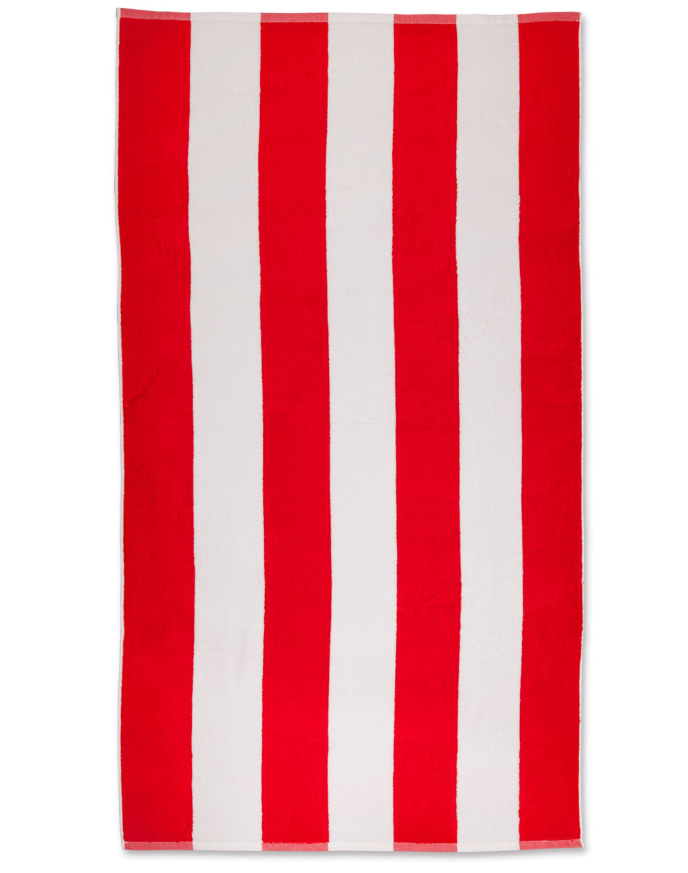 Striped Beach Towel - Red/White - View