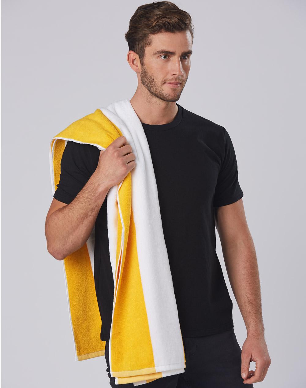 Striped Beach Towel - view