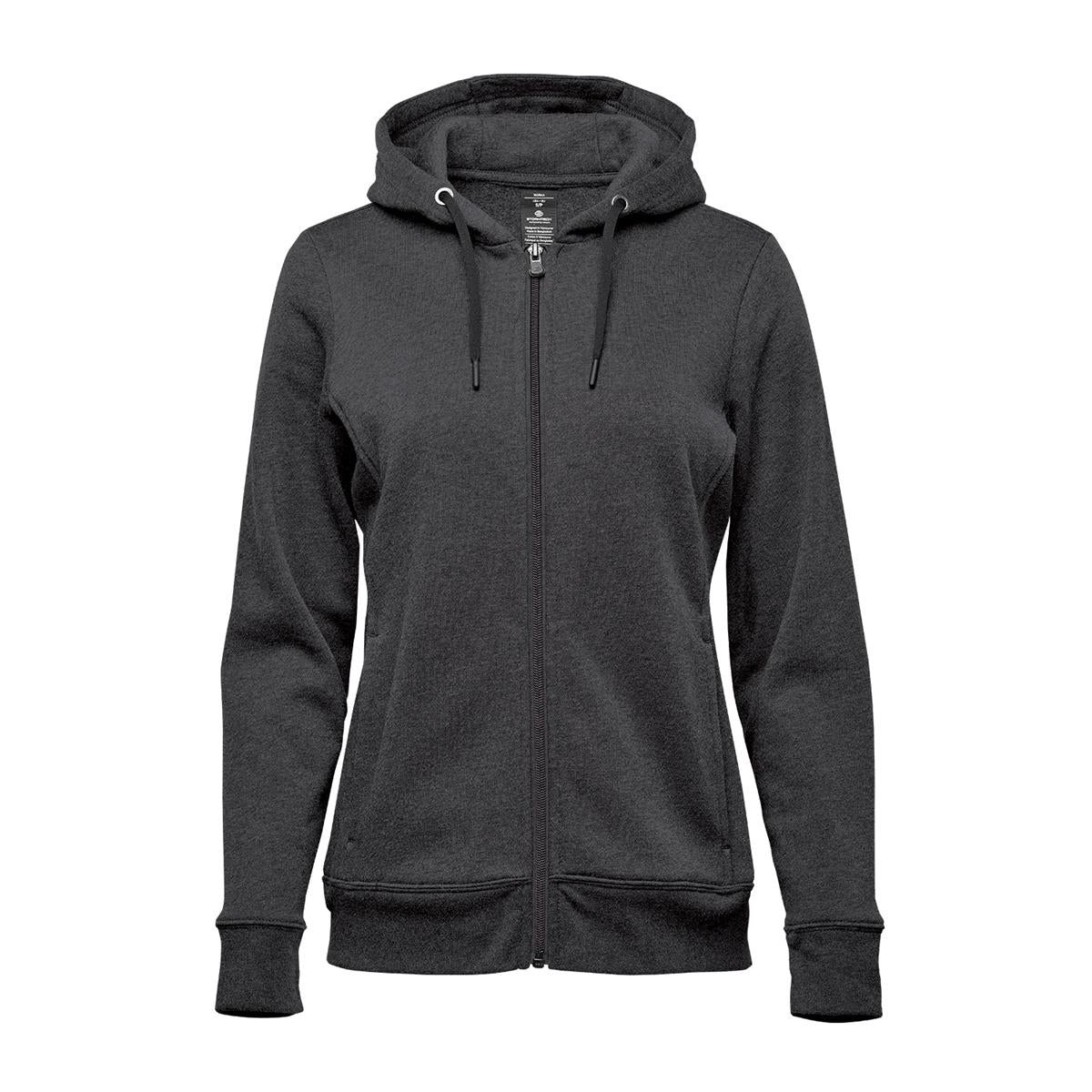 Women's Monashee Fleece Full Zip Hoody - Charcoal Heather - Front