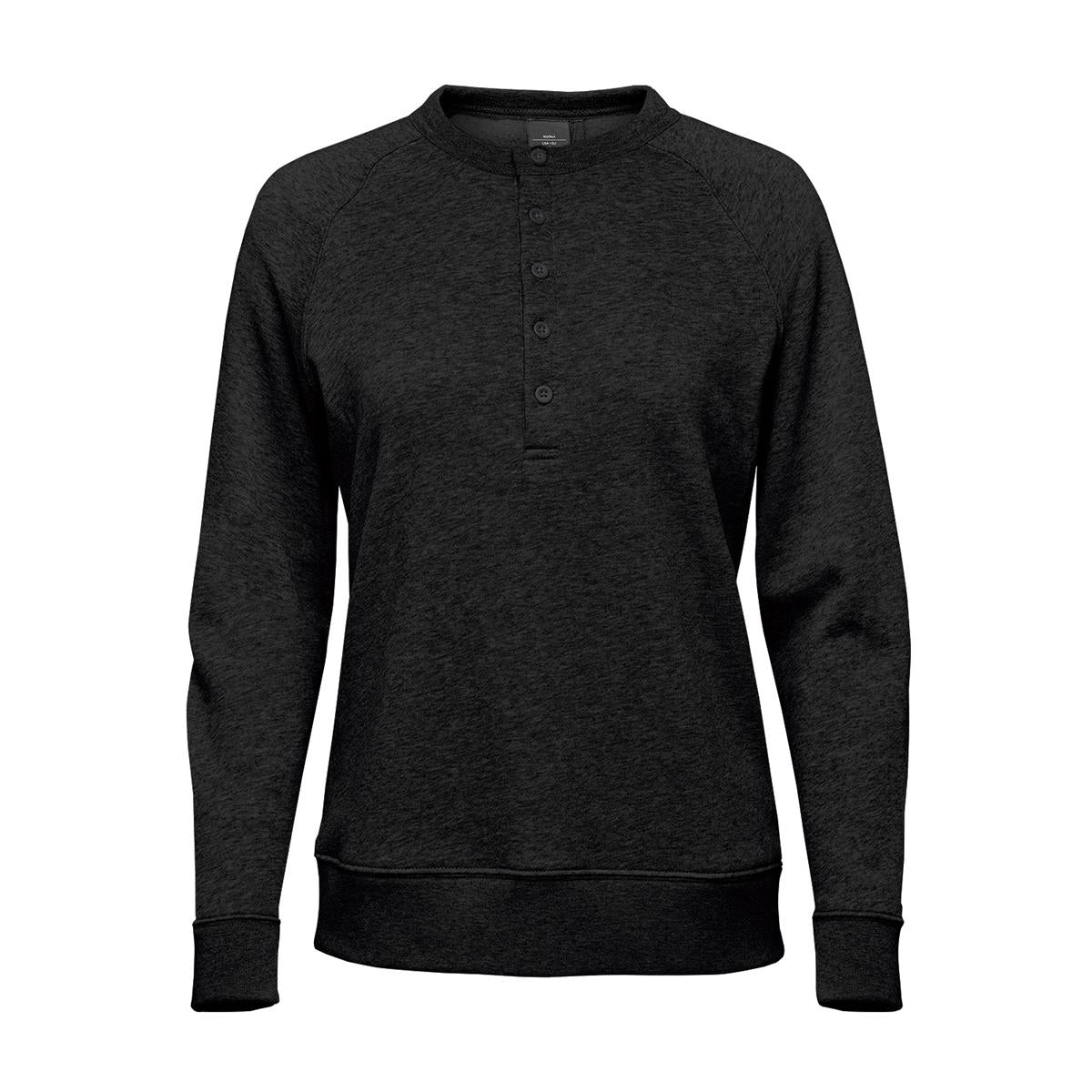 Women's Monashee Henley - Black - Front