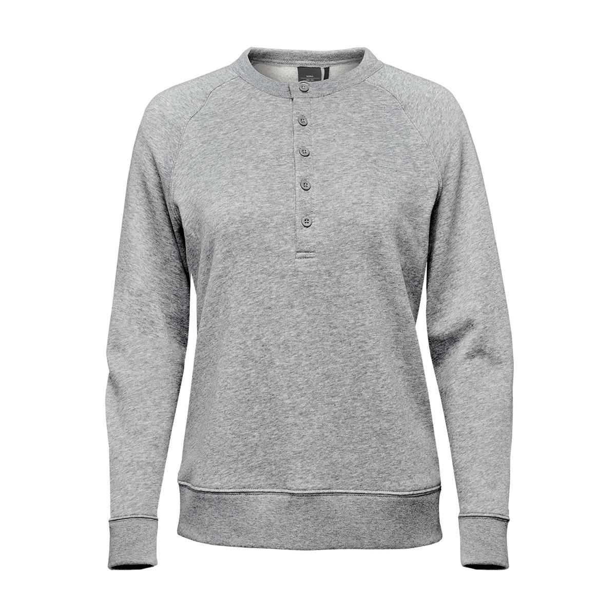Women's Monashee Henley - Granite Heather - Front