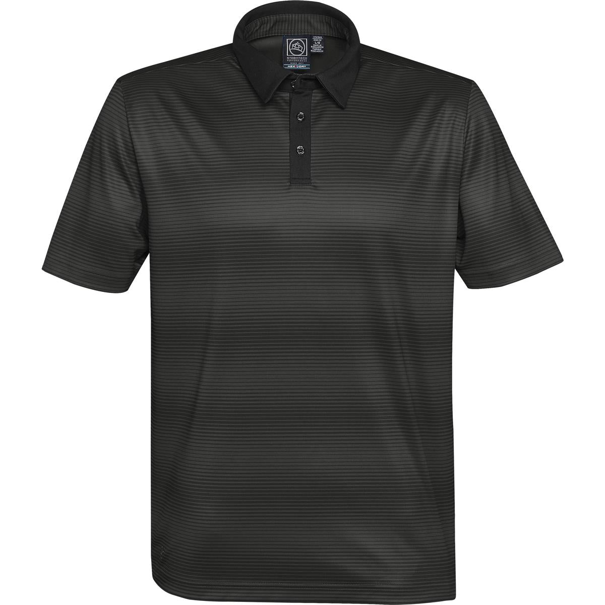 Men's Vibe Polo - Carbon / Black - Front