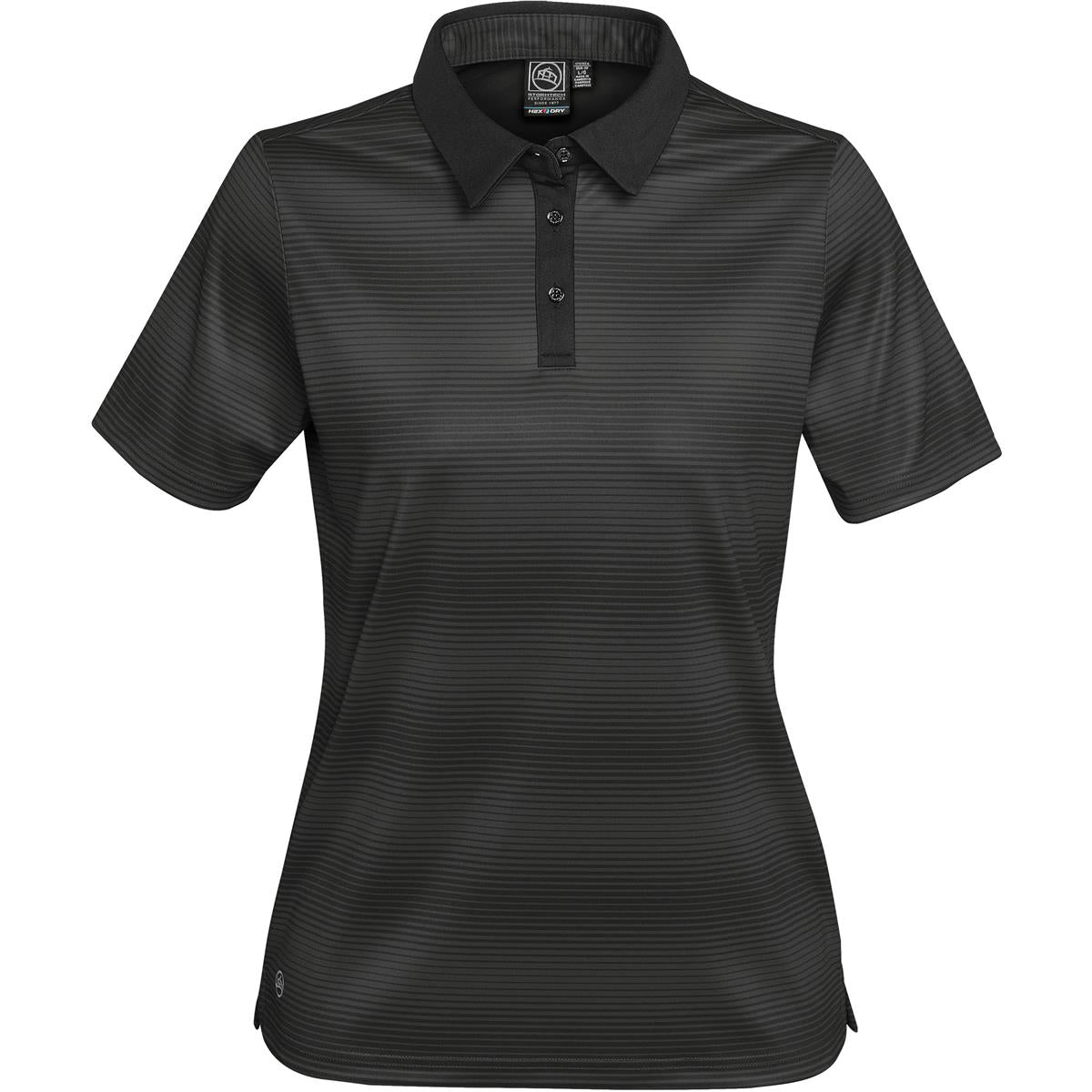 Women's Vibe Polo - Carbon / Black - Front