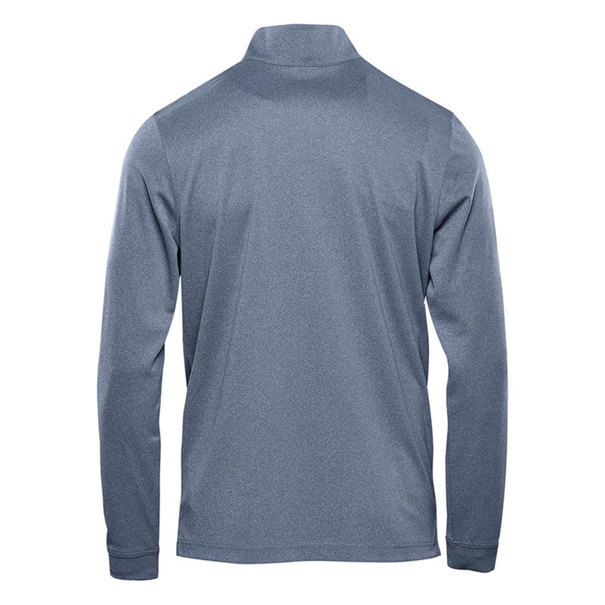 Men's Dockyard 1/4 Zip Pullover - Navy Heather - Back