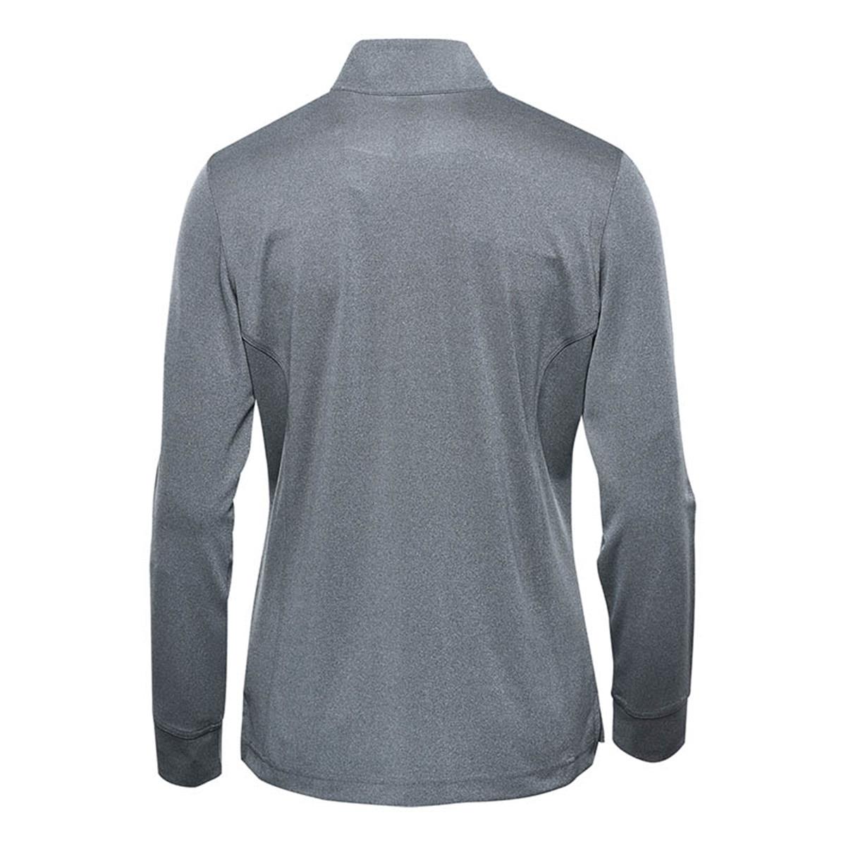 Women's Dockyard 1/4 Zip Pullover - Dolphin Heather - Back