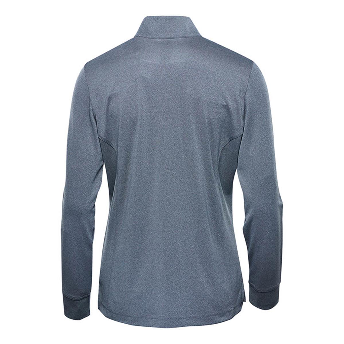 Women's Dockyard 1/4 Zip Pullover - Navy Heather - Back