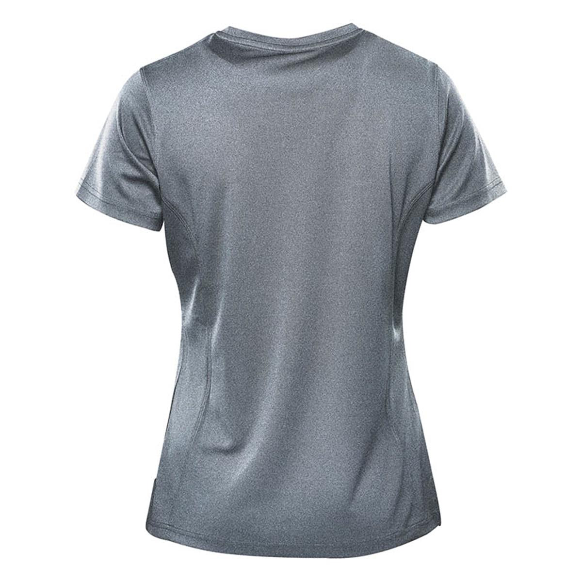Women's Dockyard Performance Short Sleeve Tee - Dolphin Heather - Back