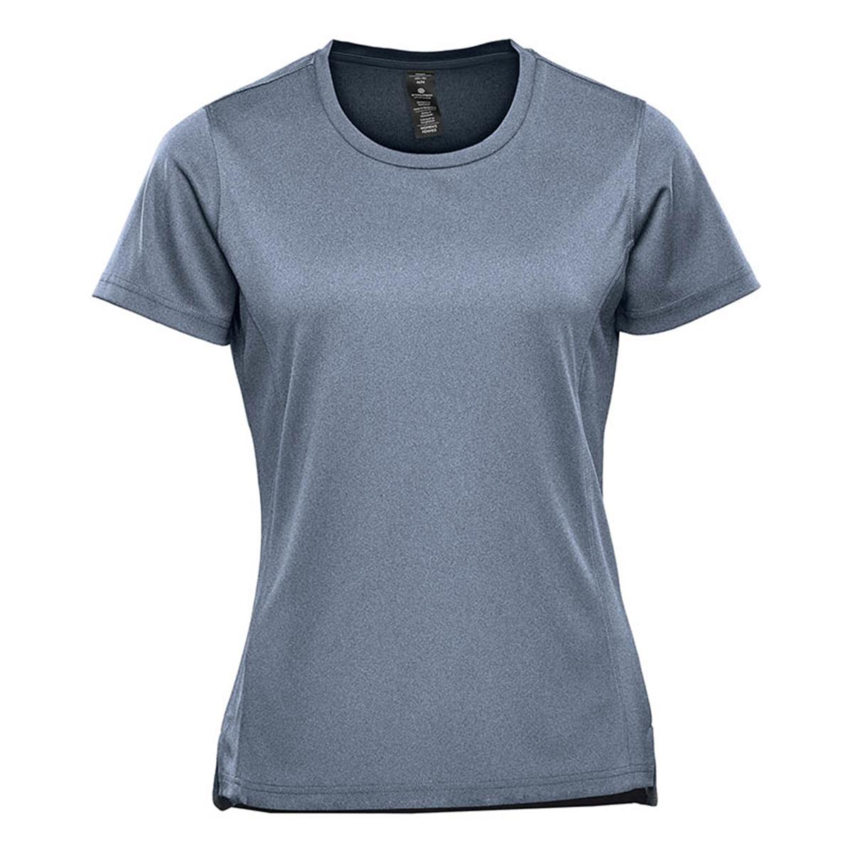 Women's Dockyard Performance Short Sleeve Tee - Navy Heather - Front