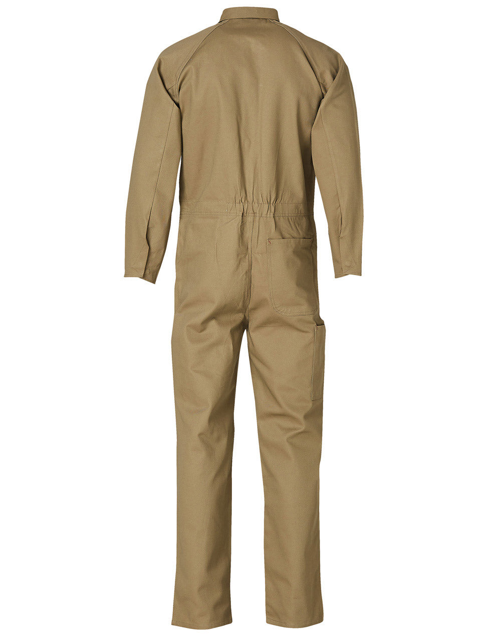 Men's Coverall Stout Size - Khaki - Back