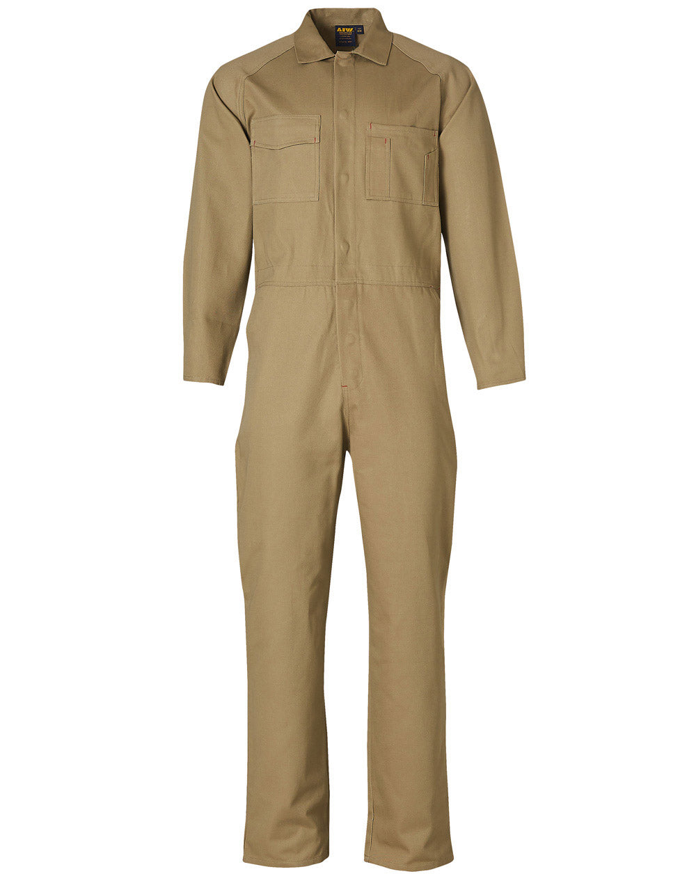 Men's Coverall Stout Size - Khaki - Front