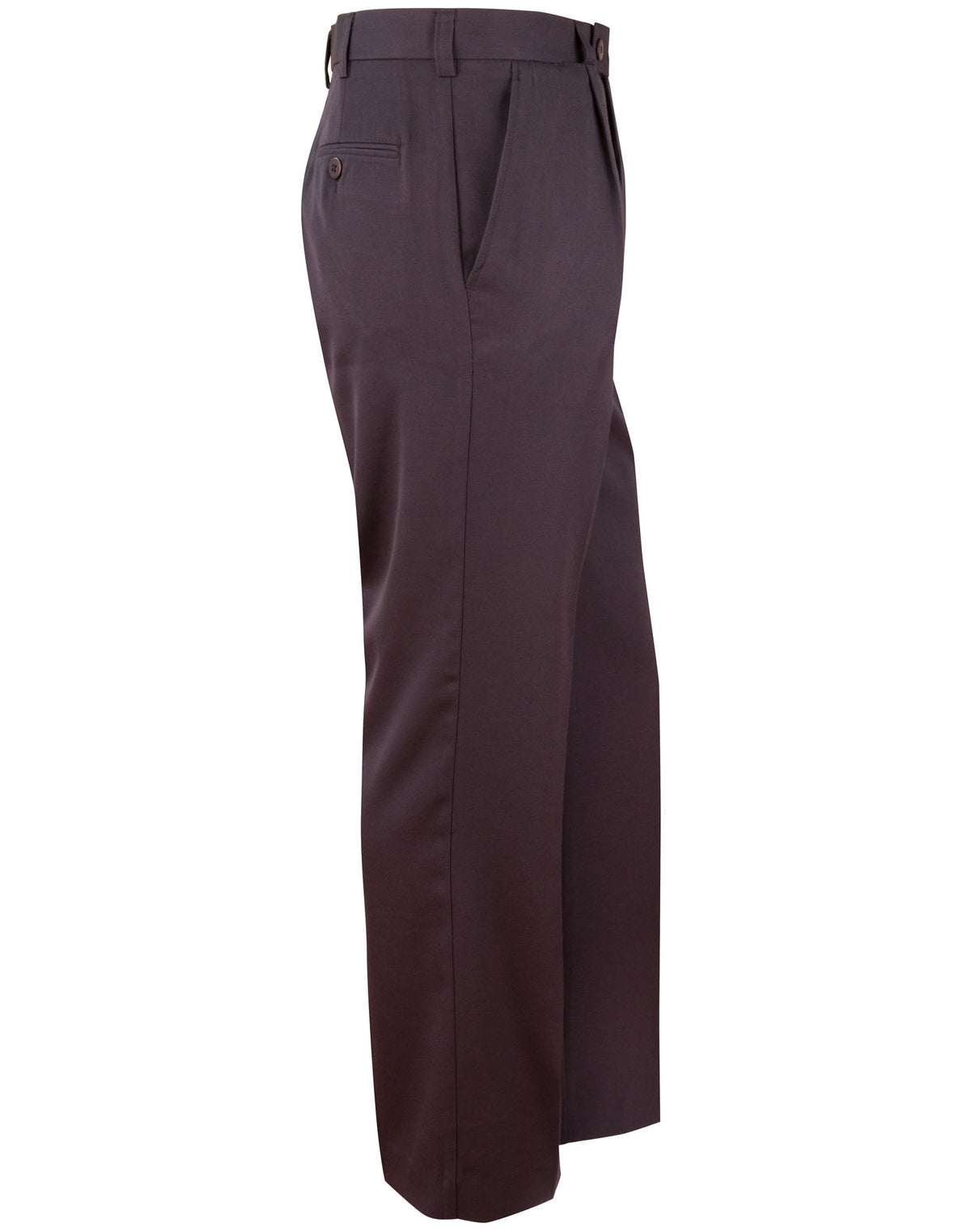 (Stout) Permanent Press Pants - Navy - View