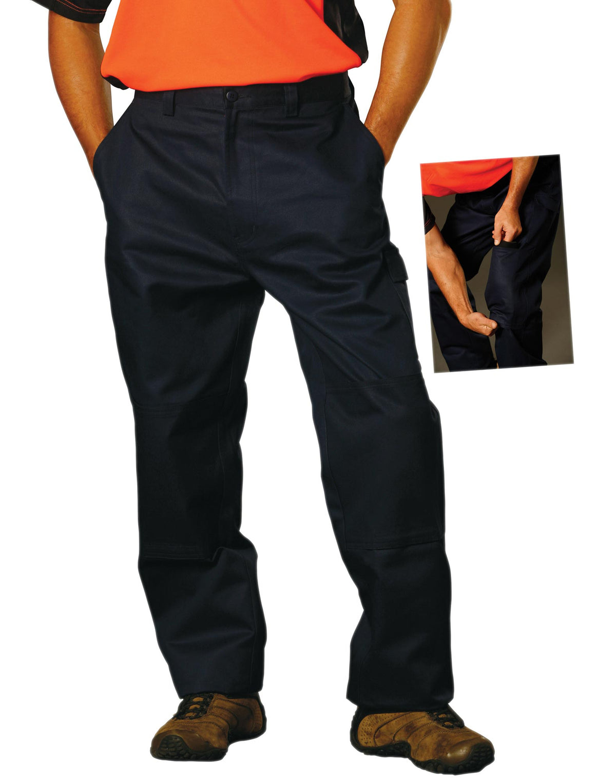 Men's Heavy Cotton Drill Cargo Pants - view