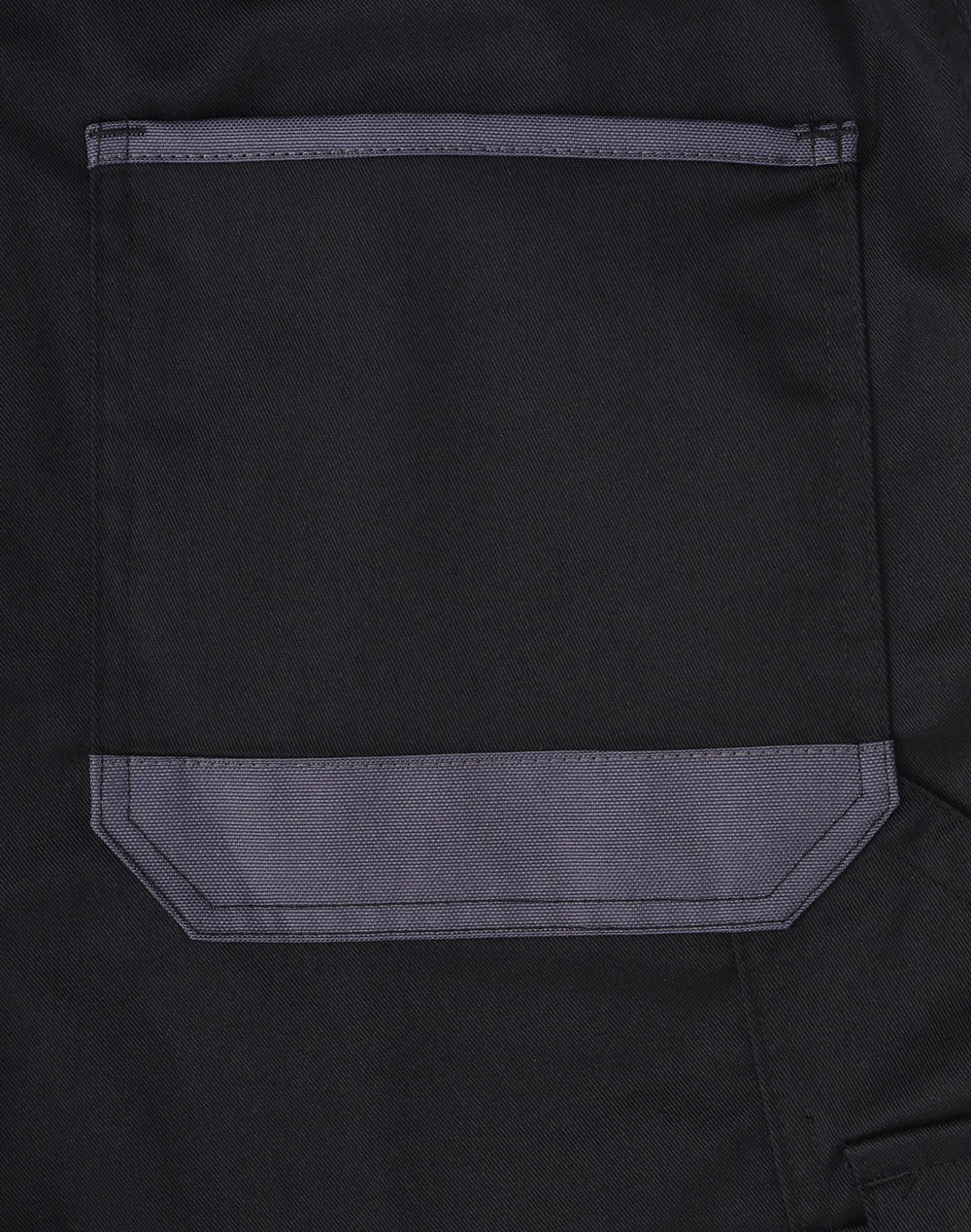 Unisex Utility Stretch Cargo Work Shorts - Black - Back