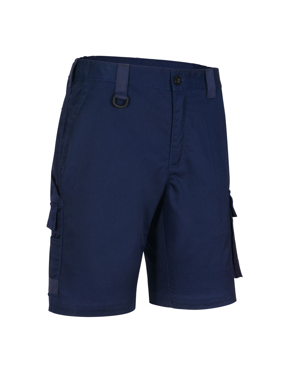 Unisex Utility Stretch Cargo Work Shorts - Navy - View