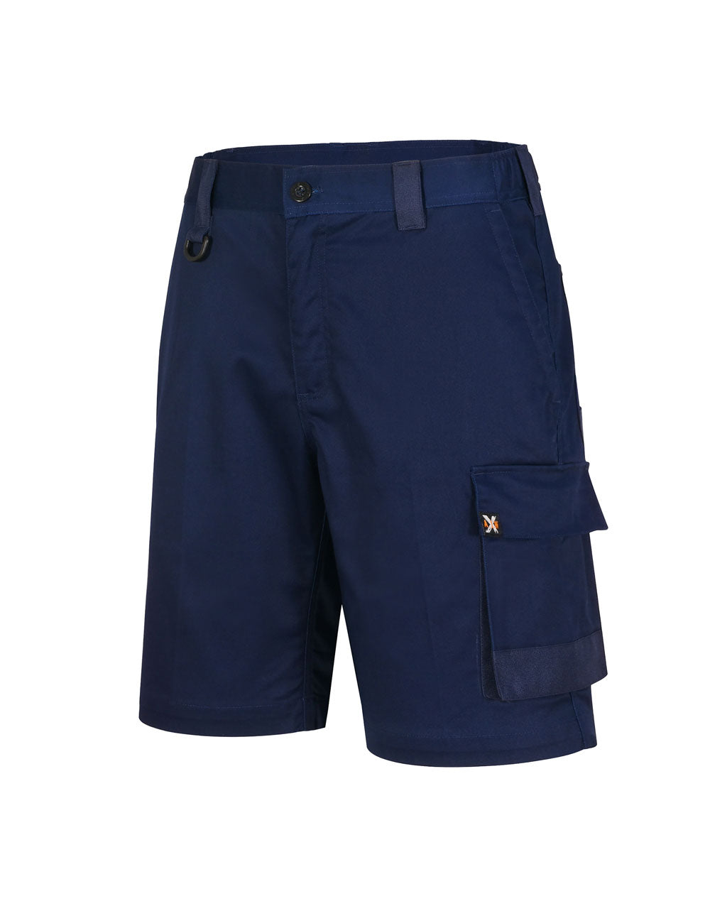 Unisex Utility Stretch Cargo Work Shorts - Navy - Front