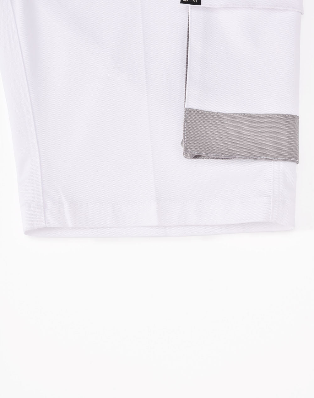 Unisex Utility Stretch Cargo Work Shorts - White - View
