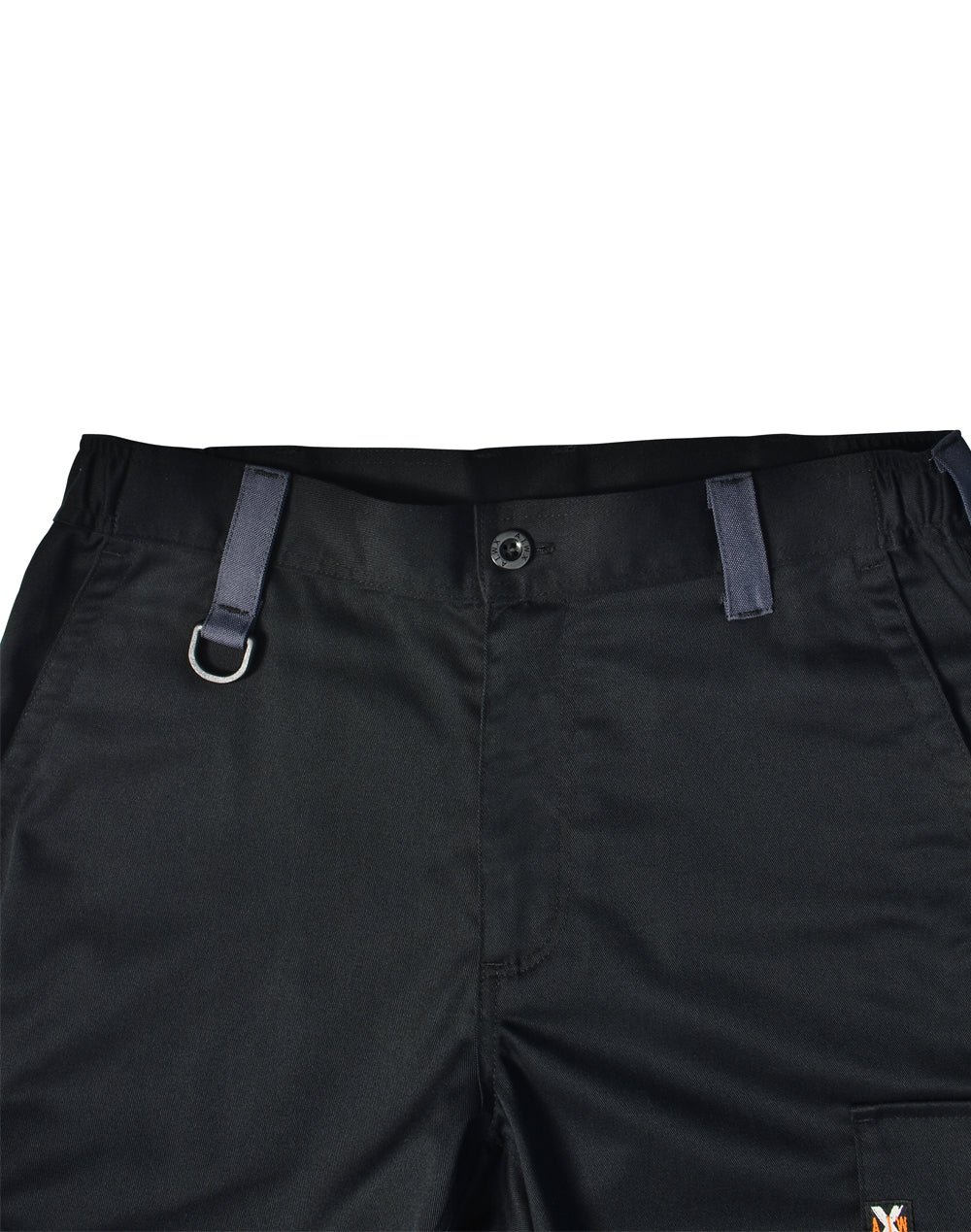 Unisex Utility Stretch Cargo Work Pants - Black - View