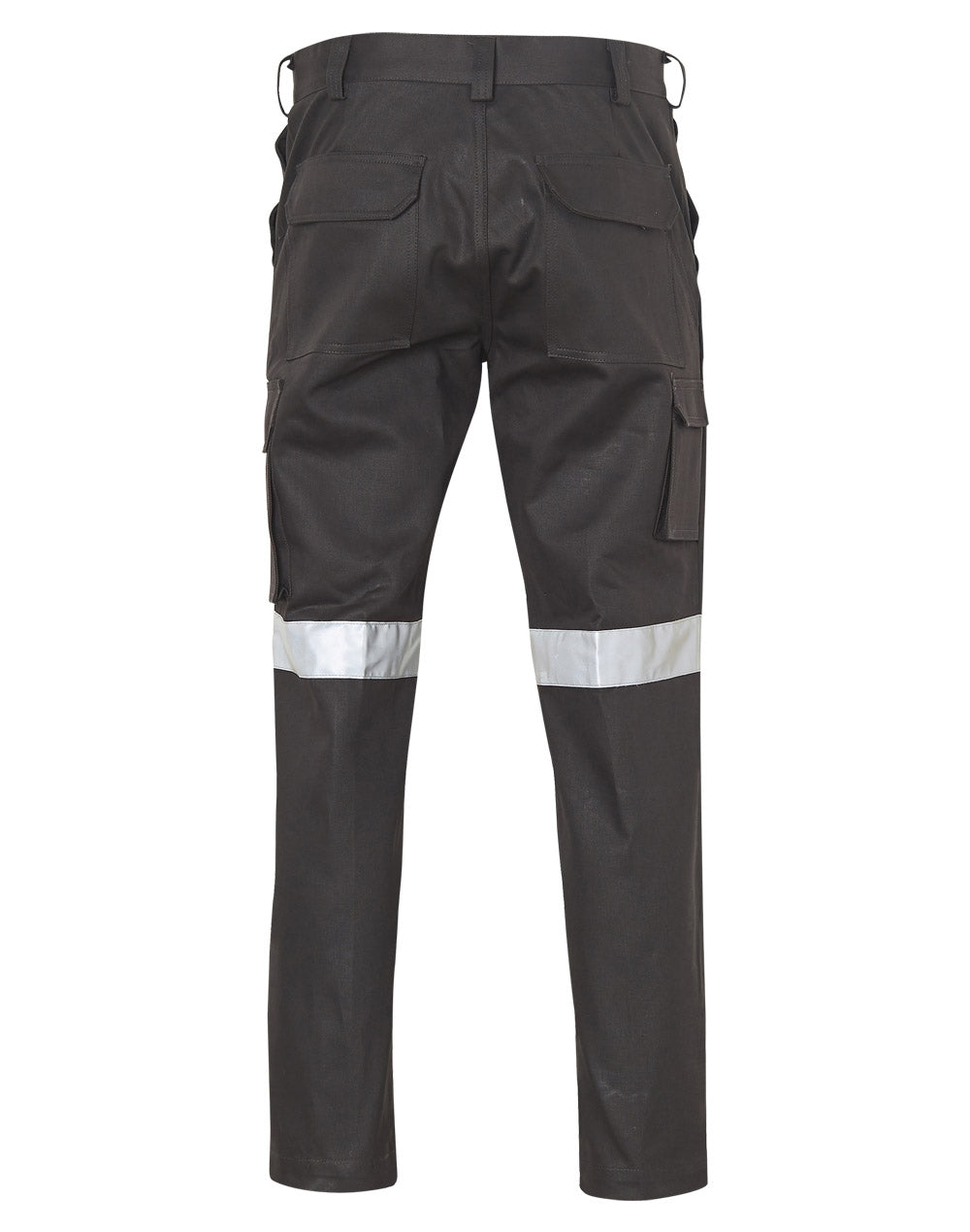 Pre-Shrunk Drill Pants With Biomotion 3M Tapes Regular Size - Black - Back