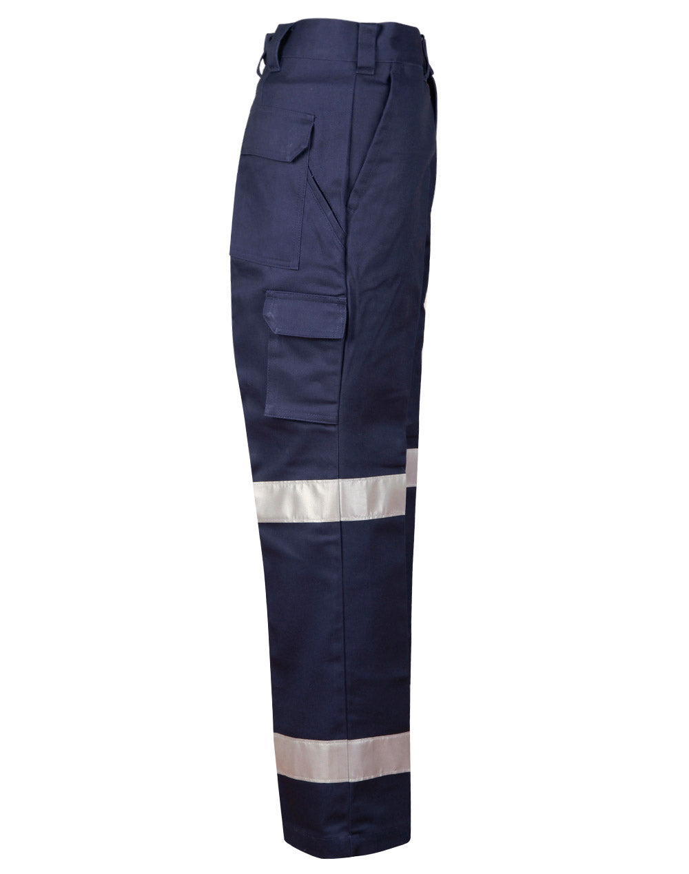 Pre-Shrunk Drill Pants With Biomotion 3M Tapes Regular Size - Navy - View