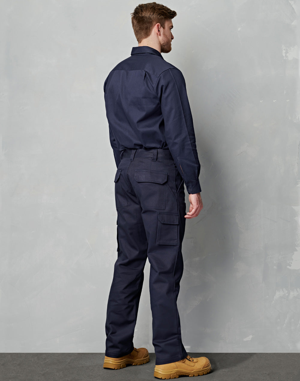 Men's Heavy Cotton Pre-Shrunk Drill Pants Long Leg - Back