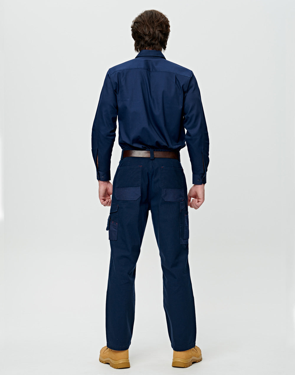 Cordura Durable Work Pants Regular Size - Navy - Back