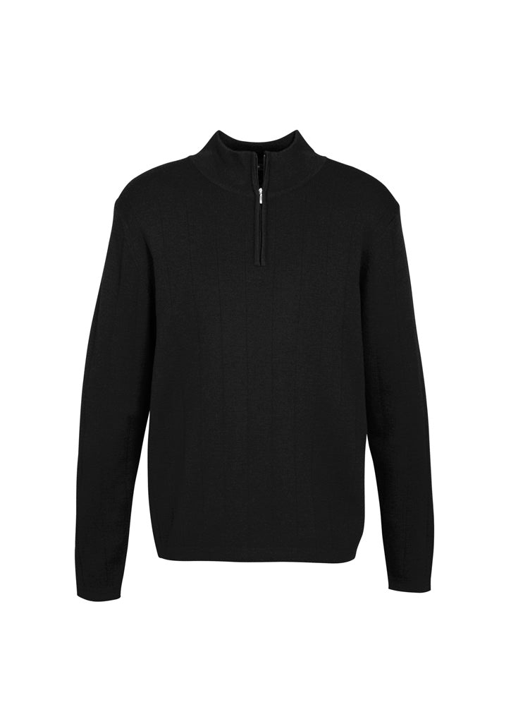 80/20 Mens Wool Pullover - Black - Front