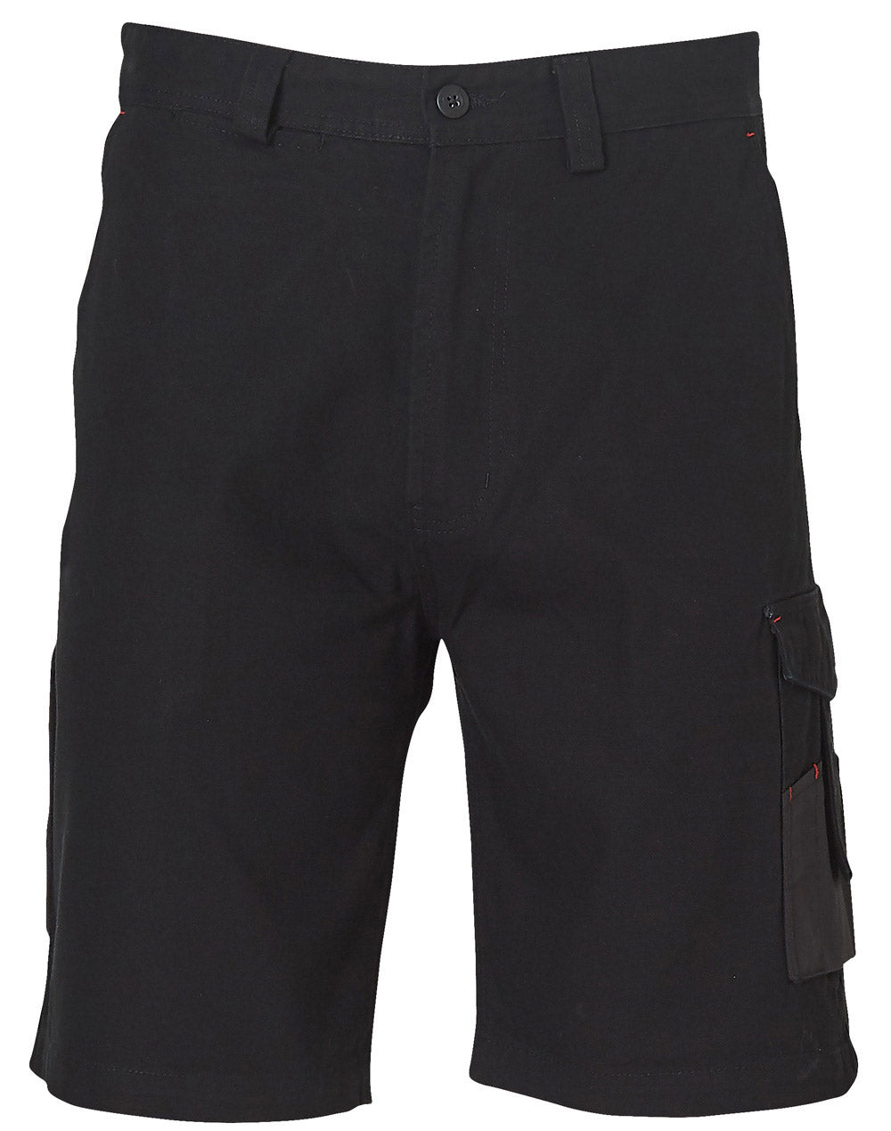 Cordura Durable Work Shorts - Black - Front